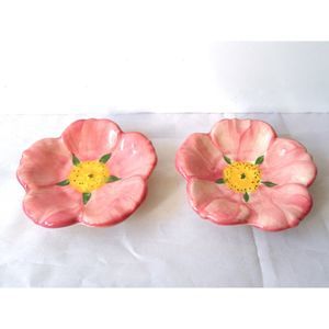 Franciscan Desert Rose Set of 2 Ashtrays Butter Pat Dishes